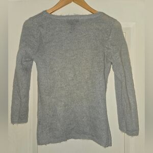 Ralph by Ralph Lauren Women's Gray Mohair Sheer Sweater Size M